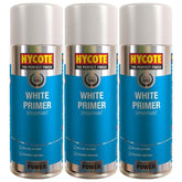 3X Hycote White Primer Spray 400ml Spray Paint